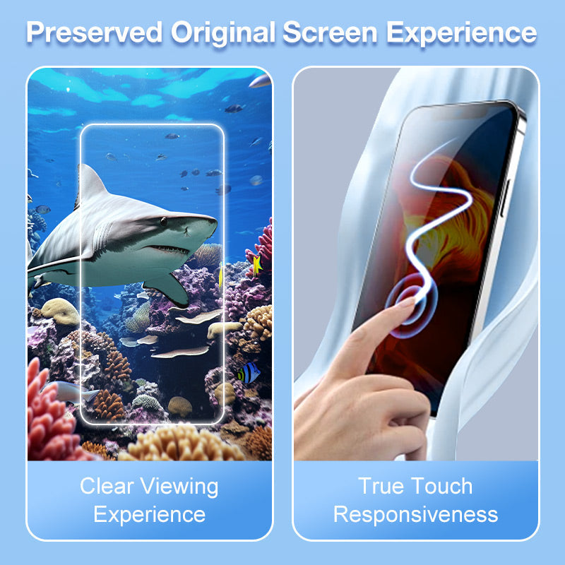 Protecteur d’Écran en Verre Trempé Premium & Kit d’Installation pour iPhone Séries 16-11