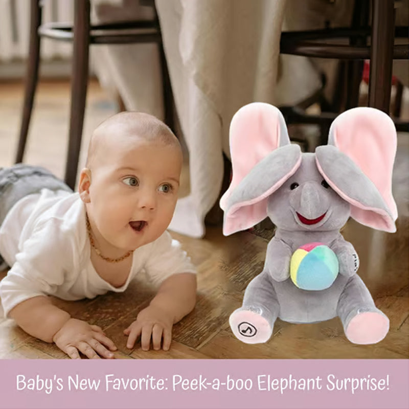 🐘 Jouet Doudou Éléphant Cache-Cache