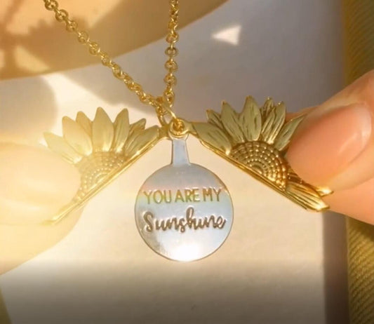 📿Collier Girasol "You Are My Sunshine" avec pochette de rangement