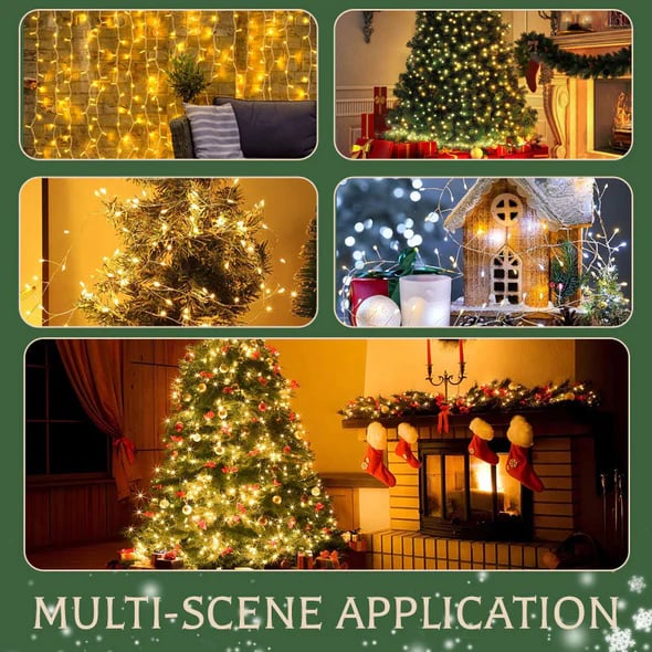 ✨ 50% DE RÉDUCTION ! 🎁 Guirlande Lumineuse en Fil de Cuivre - Éclat Chaud et Ambiance Cocon pour Noël/Mariage/Décoration 🏮🌙