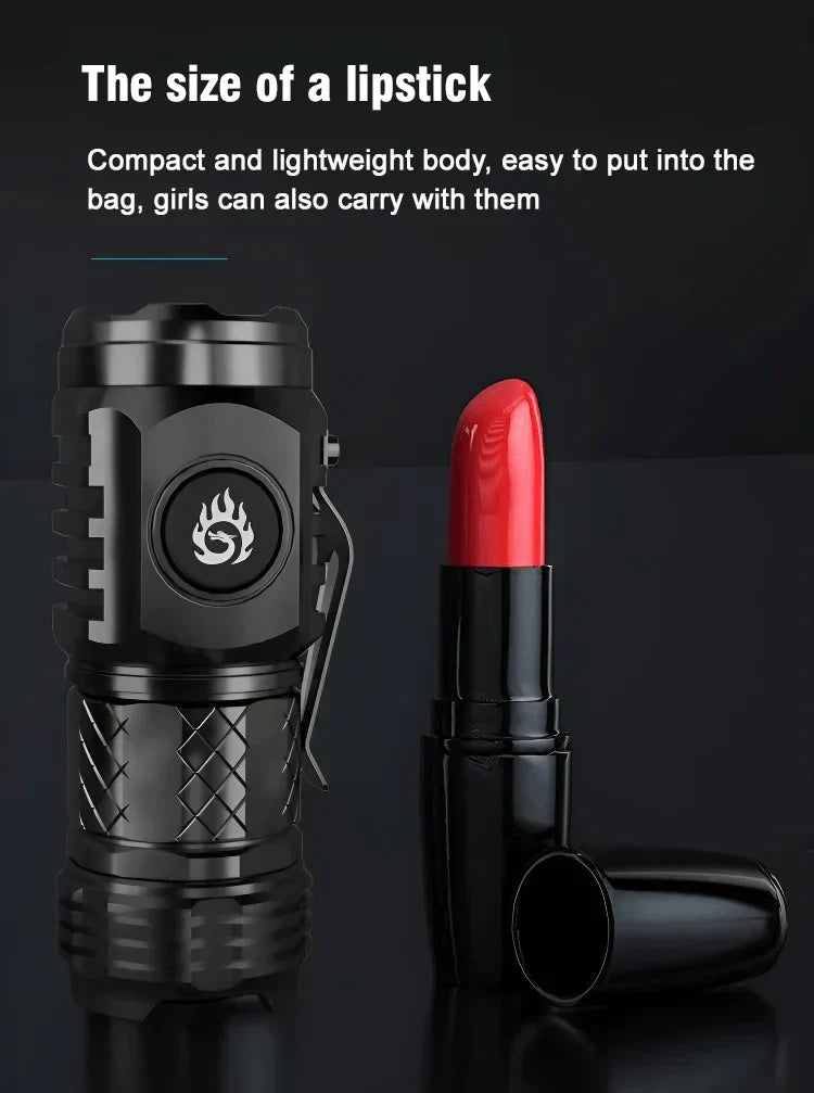 German Three-eyed Monster Mini Flash Super Power Flashlight