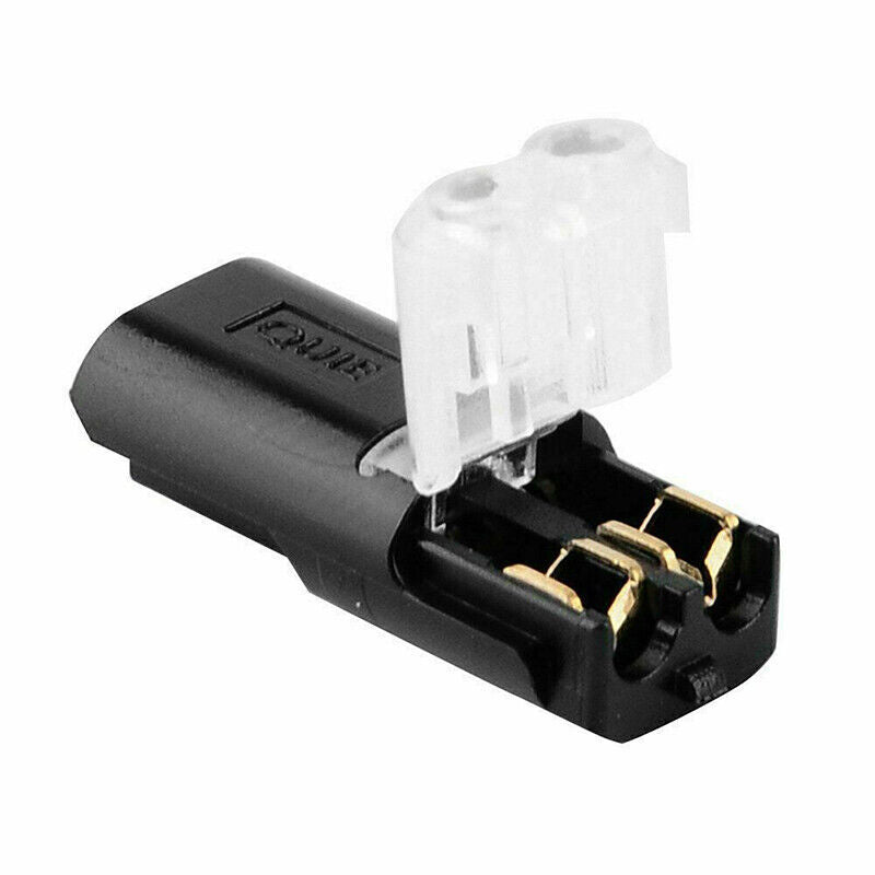 Connecteur à double filetage avec boucle de verrouillage