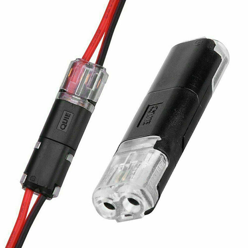 Connecteur à double filetage avec boucle de verrouillage