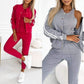 Ensemble veste et pantalon de baseball trois pièces pour femme