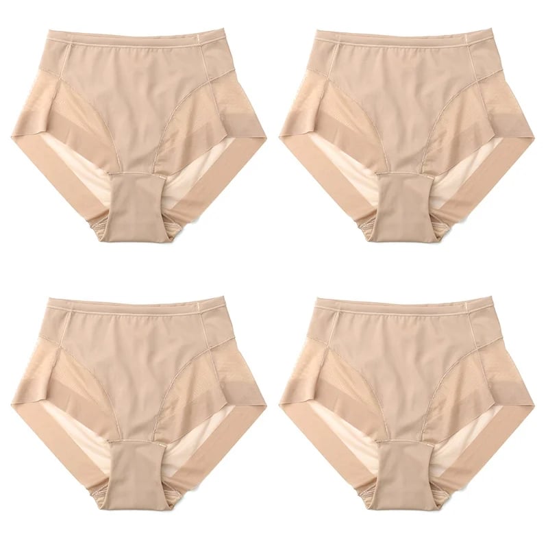 High Waist Ice Silk Shaping Briefs