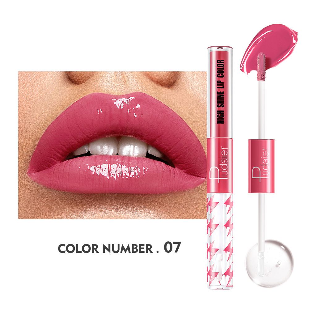 Brilho Labial Iluminador de Ponta Dupla com 16 Cores - Alto Brilho e Longa Duração✨