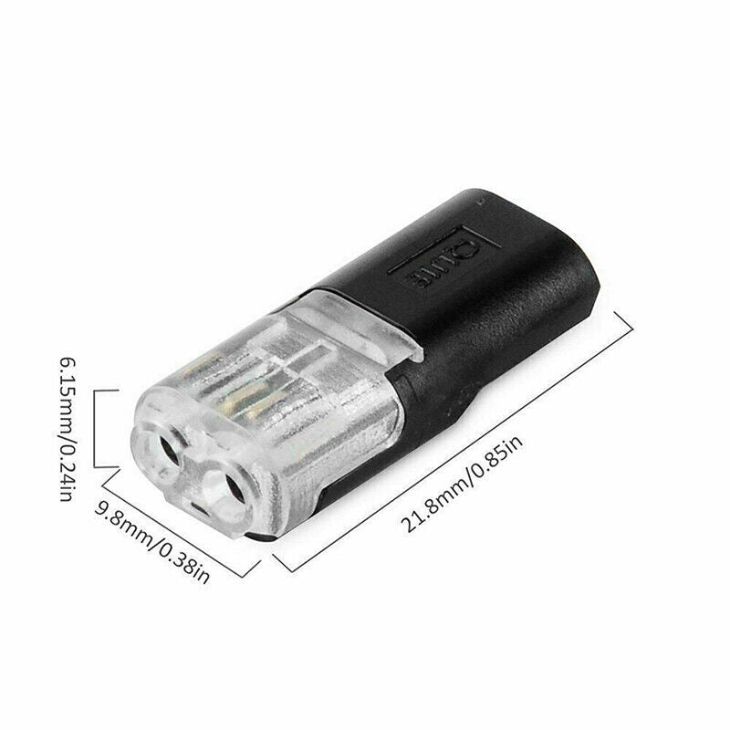 Connecteur à double filetage avec boucle de verrouillage
