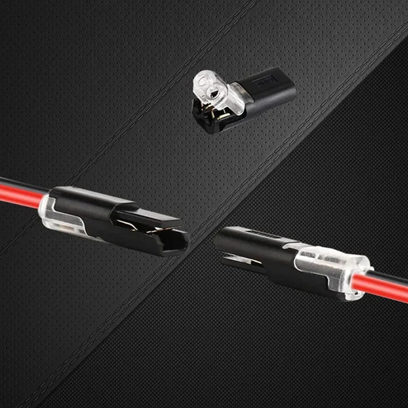 Connecteur à double filetage avec boucle de verrouillage