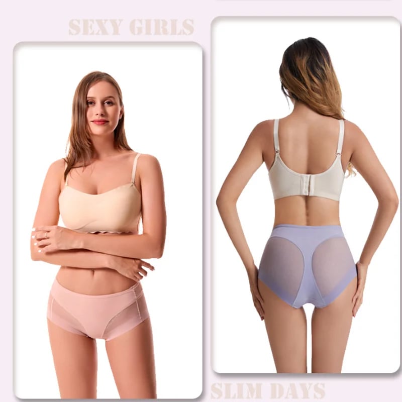 High Waist Ice Silk Shaping Briefs