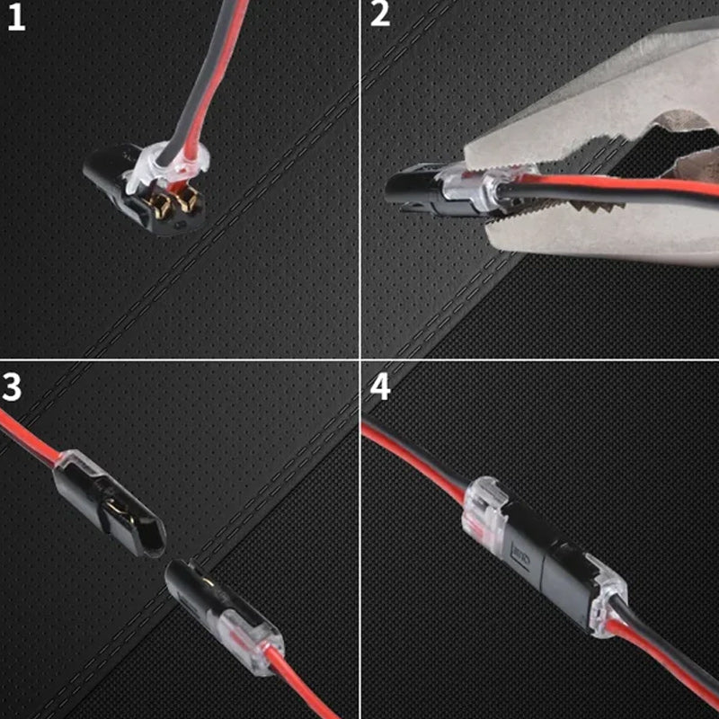Connecteur à double filetage avec boucle de verrouillage