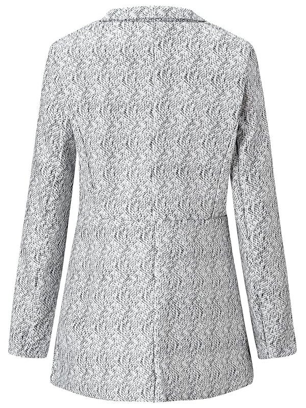 💐 Grande Vente -50% de Réduction 💕 Manteau Épais Femme à Manches Longues Uni - Avec Poches