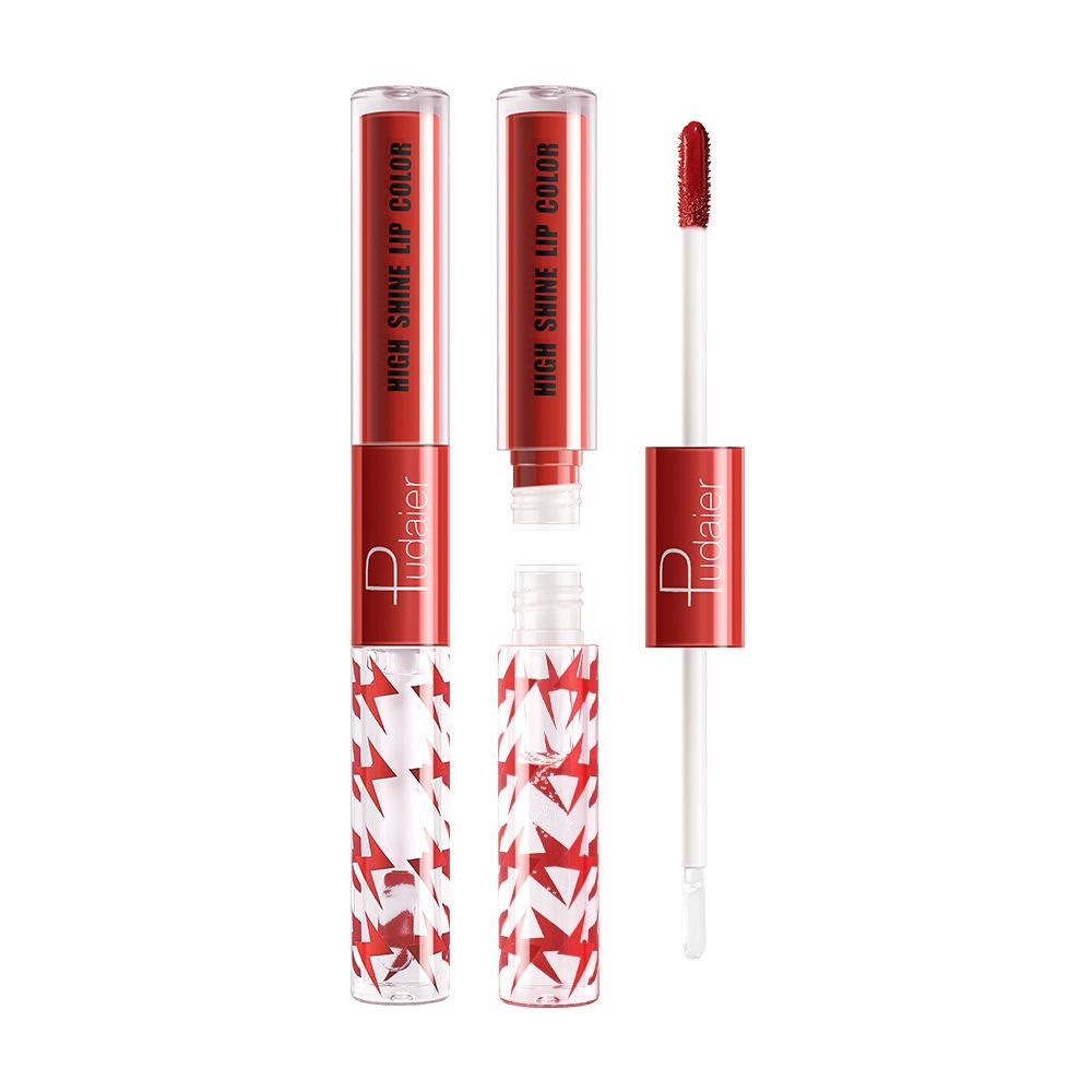 Brilho Labial Iluminador de Ponta Dupla com 16 Cores - Alto Brilho e Longa Duração✨