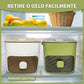 ⏱️ Cubos de gelo instantâneos em segundos – basta pressionar e soltar! 🧊✨