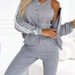 Ensemble veste et pantalon de baseball trois pièces pour femme