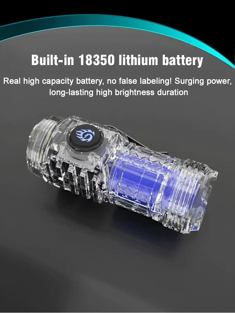 German Three-eyed Monster Mini Flash Super Power Flashlight