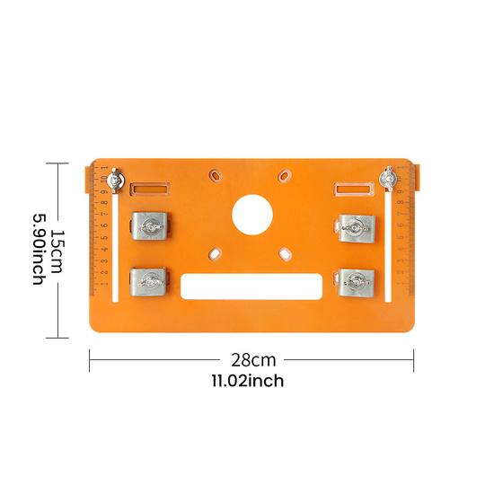 Cutting machine base plate