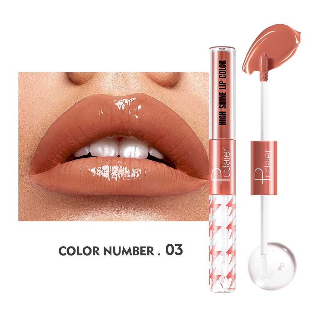 Brilho Labial Iluminador de Ponta Dupla com 16 Cores - Alto Brilho e Longa Duração✨