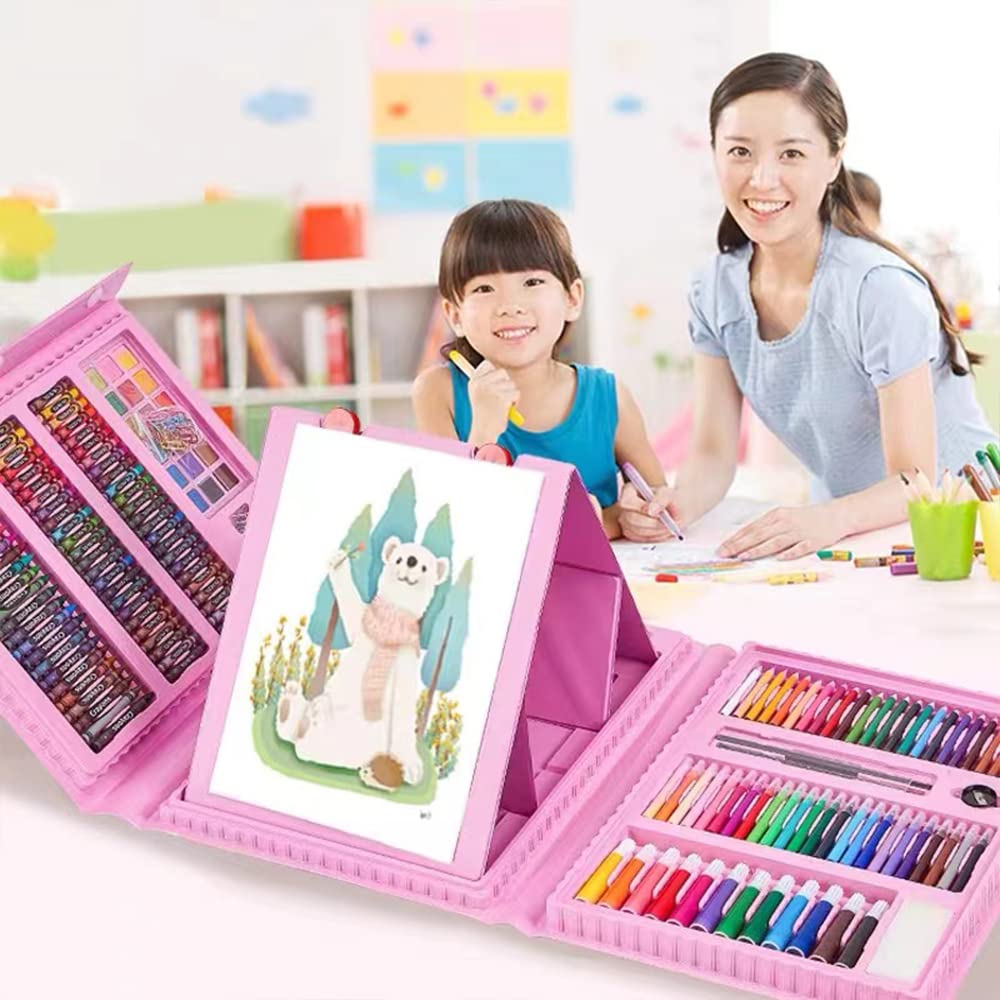 Deluxe 6-i-1 Art Creativity Set (den bästa presenten för barn)