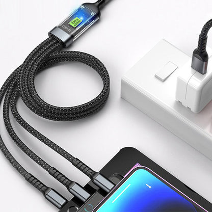 🔥Transparent Luminous 3-in-1 Super Fast Charging Cable💥[Buy 1 Get 1 FREE]