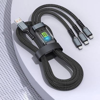 🔥Transparent Luminous 3-in-1 Super Fast Charging Cable💥[Buy 1 Get 1 FREE]