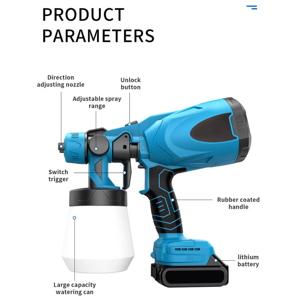 🔥Hot Sale🔥High-pressure Cordless Paint Sprayer 🔥Free shipping🔥