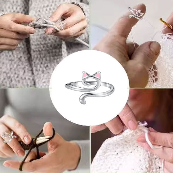 💥 Achetez 1 et obtenez 1 gratuitement- Anneau ajustable pour le tricot et le croche