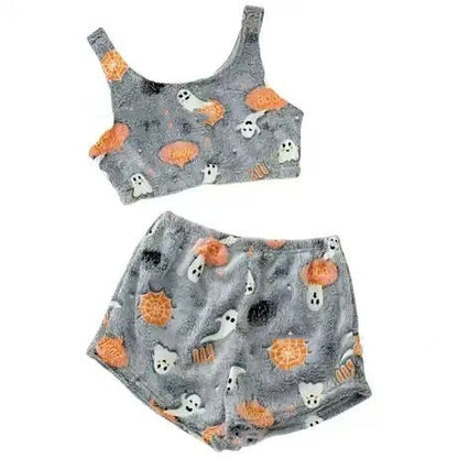 🎃2024 NEW 49% OFF✨Halloween Print Glow in The Dark Pyjama Set