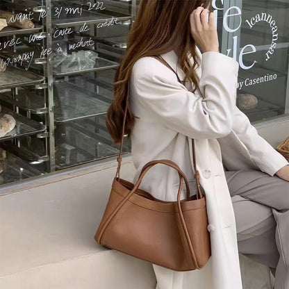 👜Women's PU Leather Tote Bag with Matching Purse