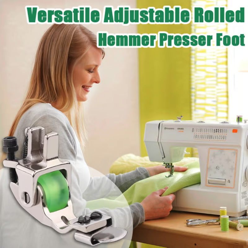 Durable Adjustable Rolled Hemmer Presser Foot