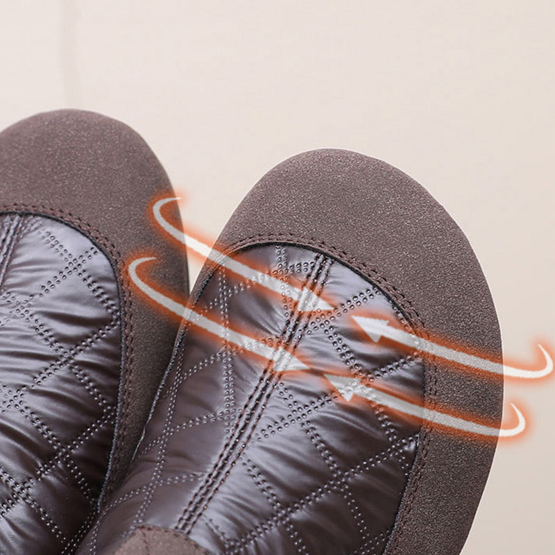 Chaussures à Enfiler Imperméables Antidérapantes Rembourrées en Coton