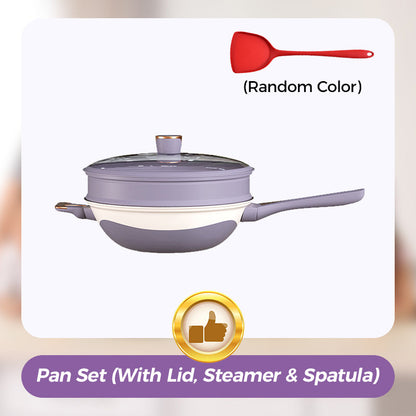 Titanium Non-Stick Low-Pressure Pan Set