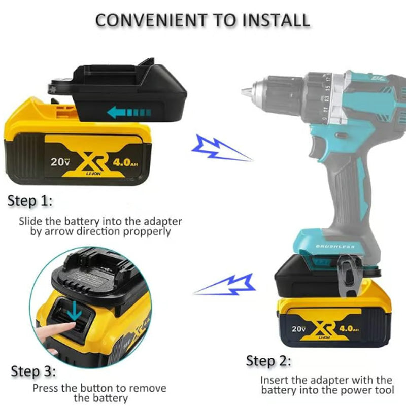 Lithium Battery Adapter for 18V Battery Tools