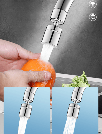 360° Swivel Kitchen Sink Aerator - Dual-Function 2-Flow Sprayer Faucet Head