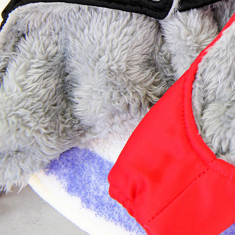 Veste d'hiver imperméable pour chien avec anneau en D