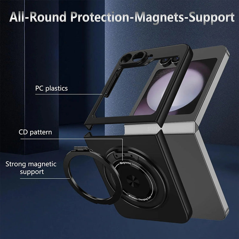 Magnetic Phone Case With Rotating Stand for Galaxy Z Fold/Flip Series