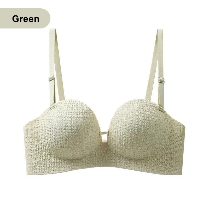 Women's Wireless Push-Up Bra with Seamless Design