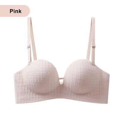 Women's Wireless Push-Up Bra with Seamless Design