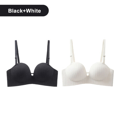 Women's Wireless Push-Up Bra with Seamless Design