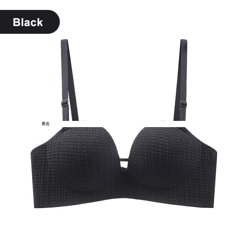 Women's Wireless Push-Up Bra with Seamless Design