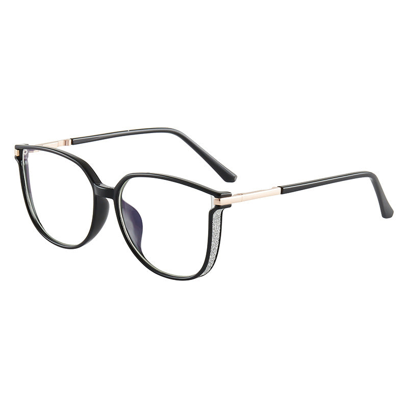 Women's Fashion Large Frame HD Anti-Blu-Ray Glasses