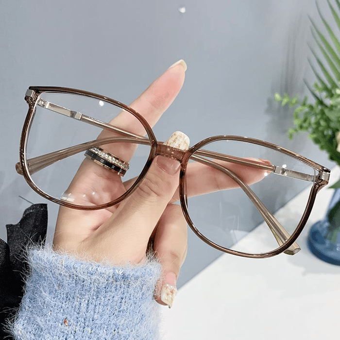 Women's Fashion Large Frame HD Anti-Blu-Ray Glasses