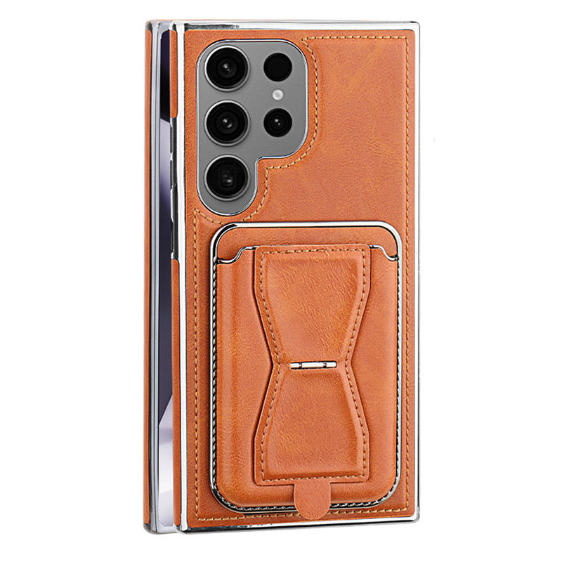 Faux Leather Magnetic Phone Case for Samsung Galaxy