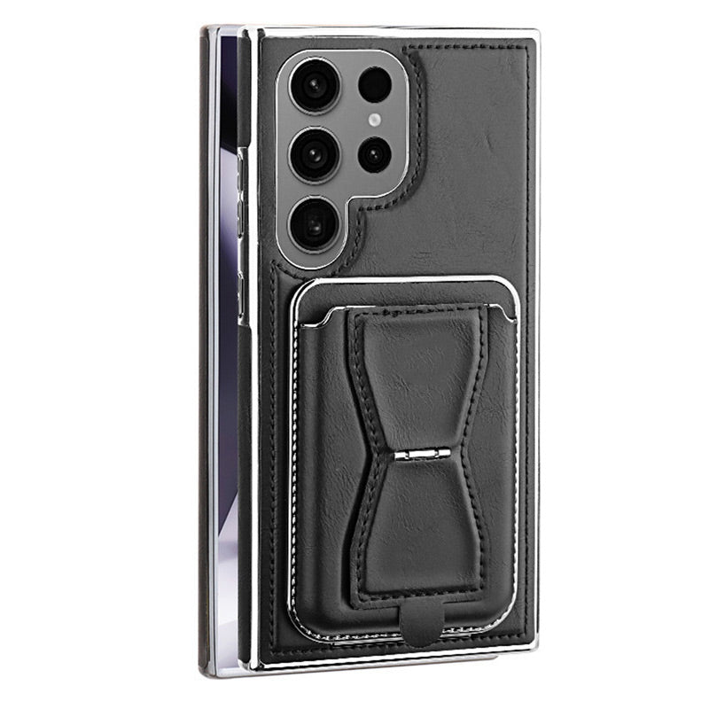 Faux Leather Magnetic Phone Case for Samsung Galaxy