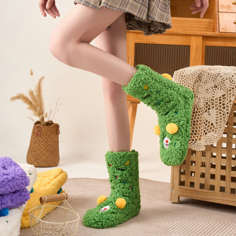 Women's Fluffy Thick Slipper Socks