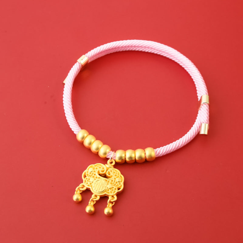 Pet New Year Gold Lock Collar