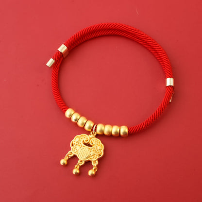 Pet New Year Gold Lock Collar