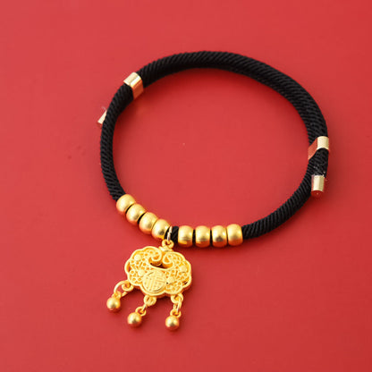 Pet New Year Gold Lock Collar