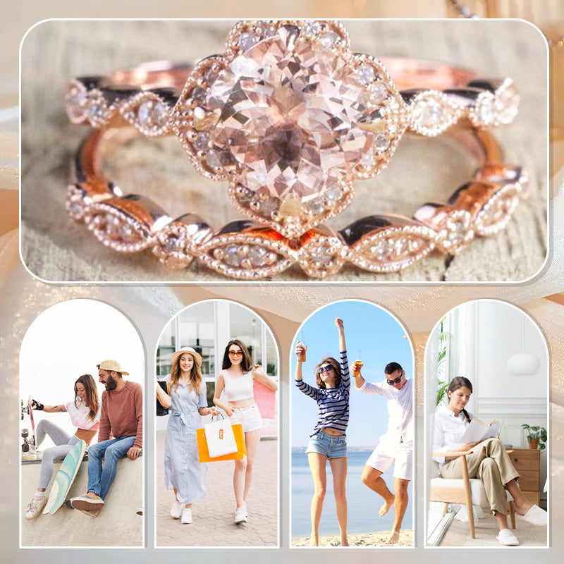 💍Offre spéciale remise 50%💎Bagues Élégantes en Or Rose
