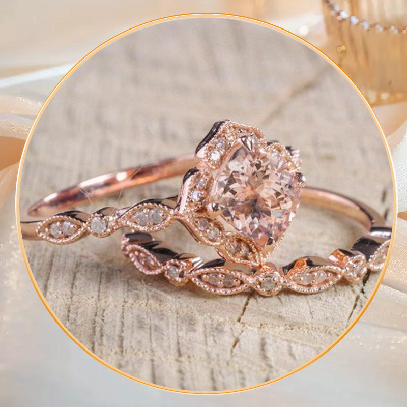 💍Offre spéciale remise 50%💎Bagues Élégantes en Or Rose
