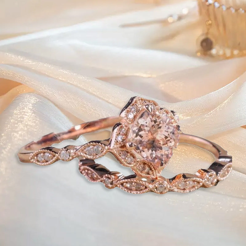 💍Offre spéciale remise 50%💎Bagues Élégantes en Or Rose